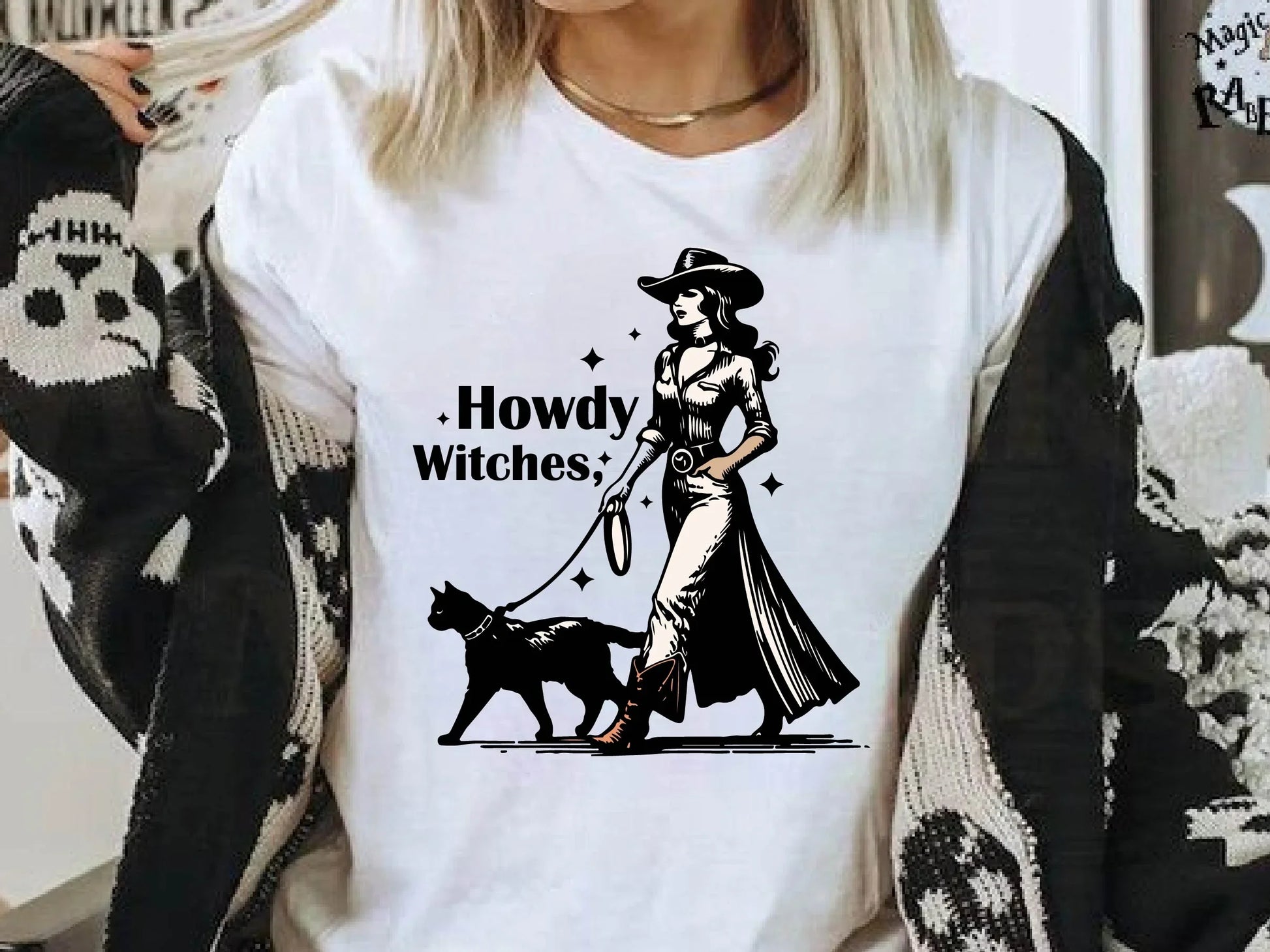 Howdy Witches Vintage Halloween Clipart Bundle - CraftNest - Digital Crafting and Art