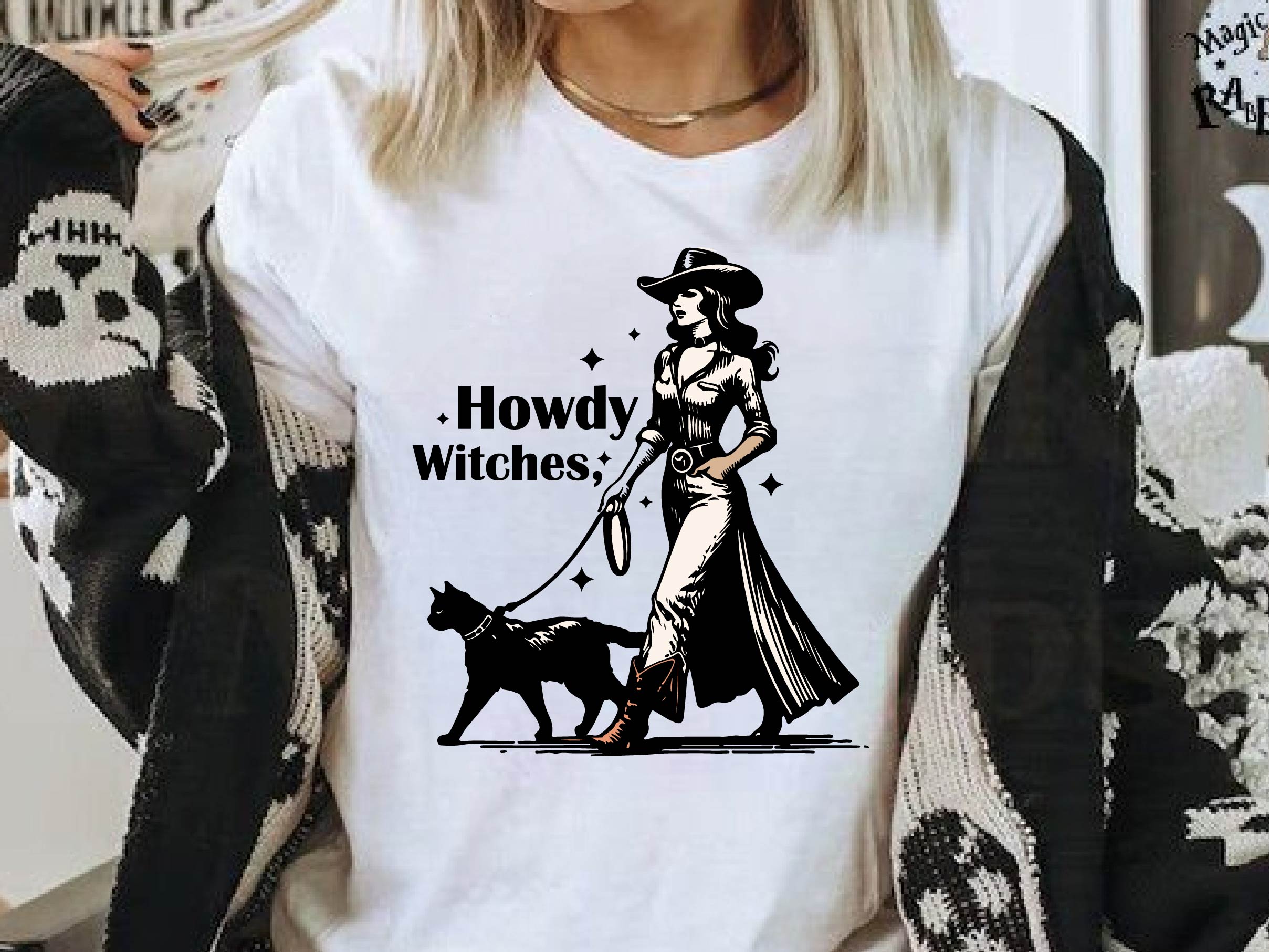 Howdy Witches Vintage Halloween Clipart Bundle - CraftNest - Digital Crafting and Art