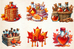 Autumn Maple Syrup Fall Clipart Bundle - CraftNest - Digital Crafting and Art