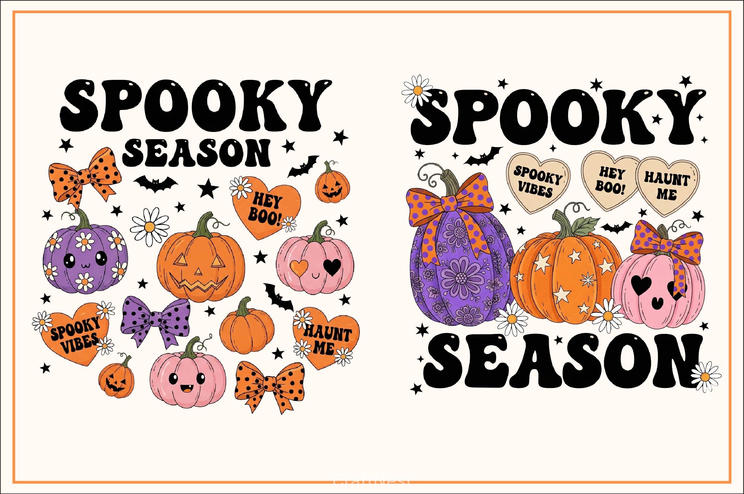 Groovy Halloween Clipart Bundle 13 - CraftNest - Digital Crafting and Art