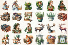 Nordic Summer Clipart Bundle - CraftNest - Digital Crafting and Art