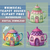 Teapot Houses Clipart Bundle