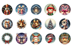 Christmas Ornament & Photo Memorial Design Keyfob Clipart Bundle - CraftNest - Digital Crafting and Art