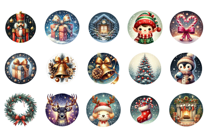 Christmas Ornament & Photo Memorial Design Keyfob Clipart Bundle - CraftNest - Digital Crafting and Art