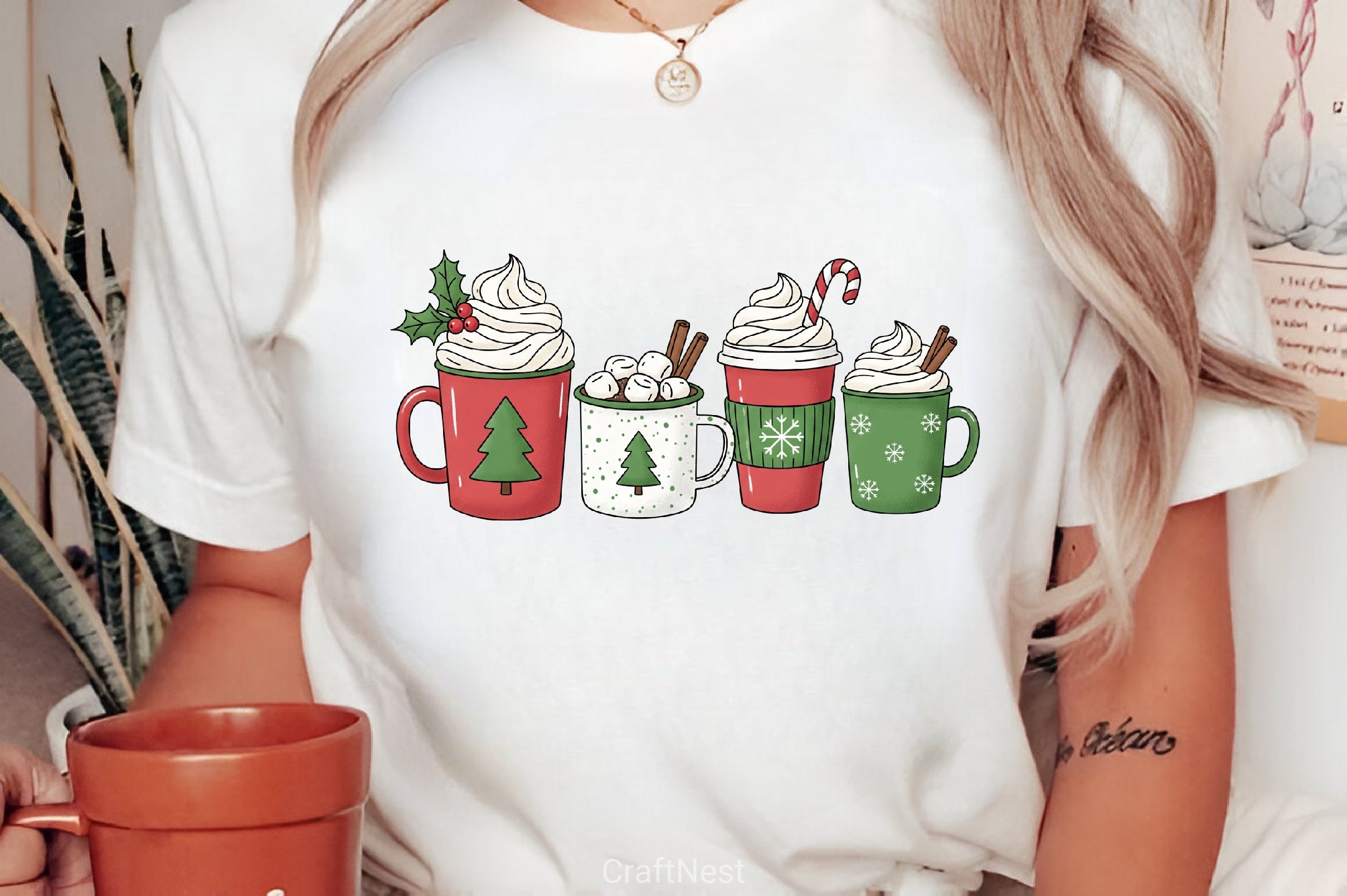 Christmas Coffee Clipart Bundle 7 - CraftNest - Digital Crafting and Art