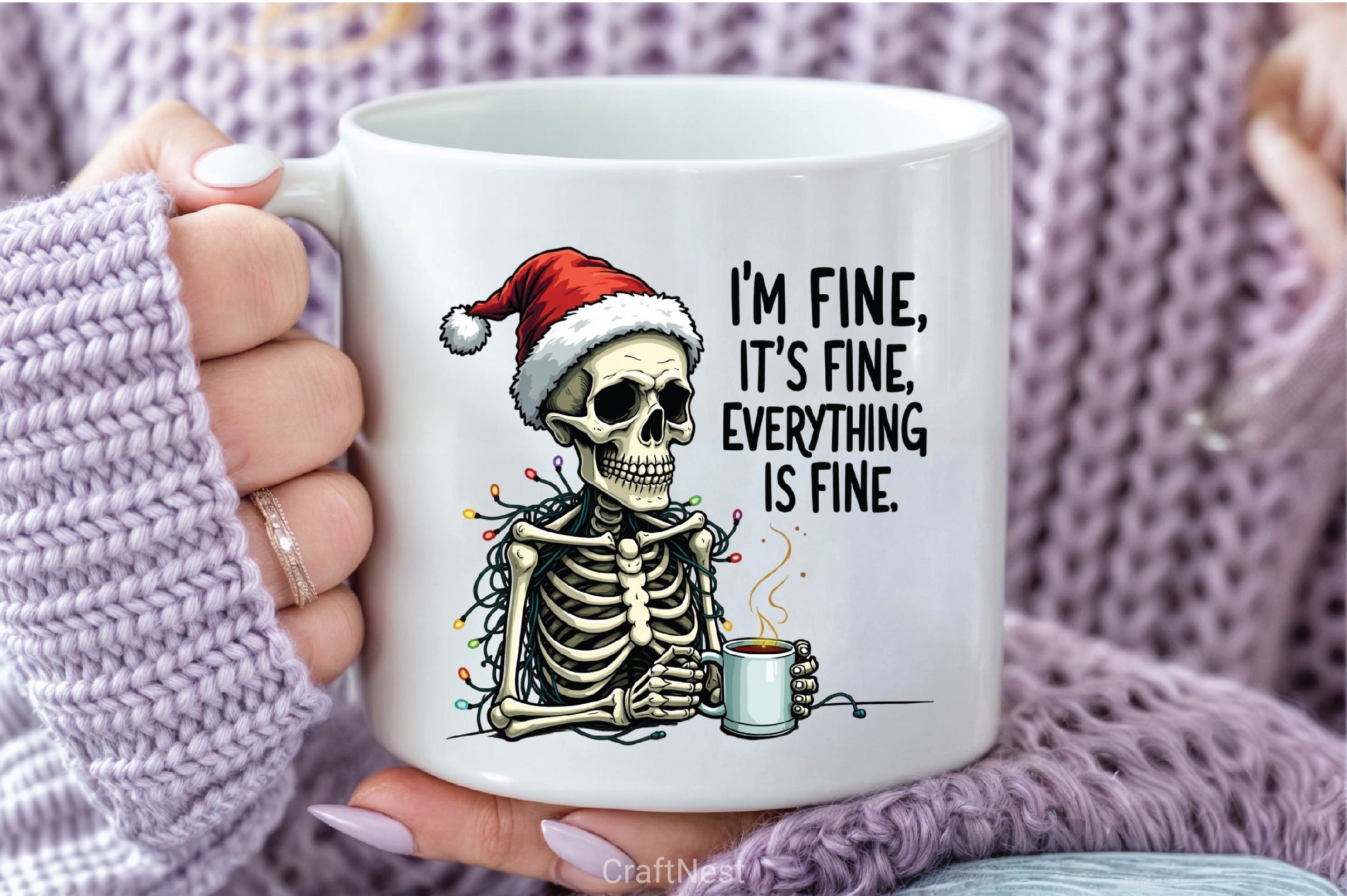 I'm Fine It's Christmas Clipart Bundle - CraftNest - Digital Crafting and Art