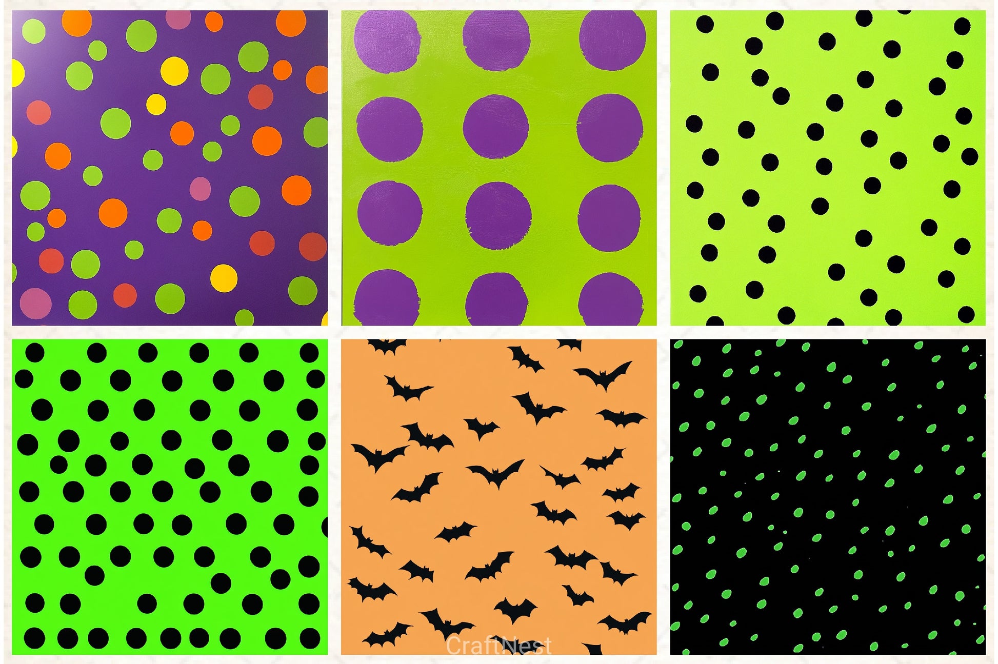 Halloween Digital Paper Set - CraftNest - Digital Crafting and Art