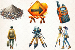 Construction Clipart Bundle 3 - CraftNest - Digital Crafting and Art