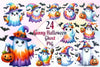 Funny Halloween Ghost Clipart Bundle 3