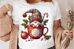 Holiday Christmas Coffee Gnome Clipart Bundle - CraftNest - Digital Crafting and Art