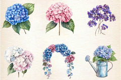 Hydrangea Clipart Bundle 2 - CraftNest - Digital Crafting and Art