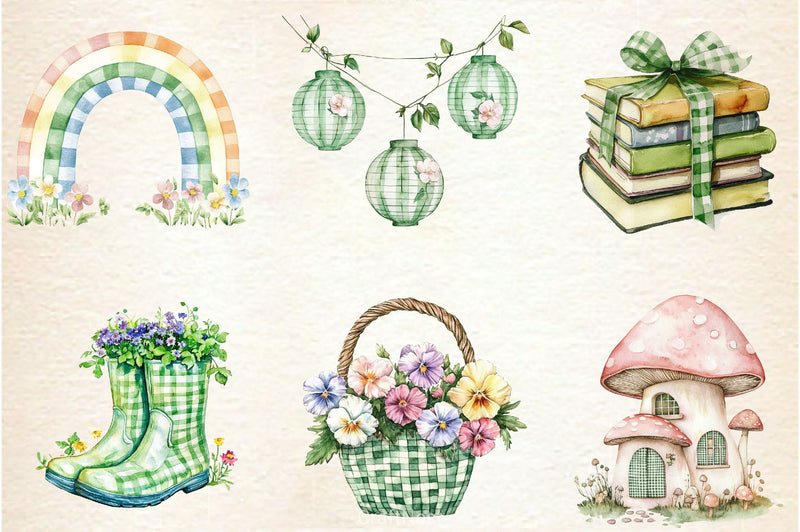 Fun Pastel Spring Clipart Bundle - CraftNest - Digital Crafting and Art