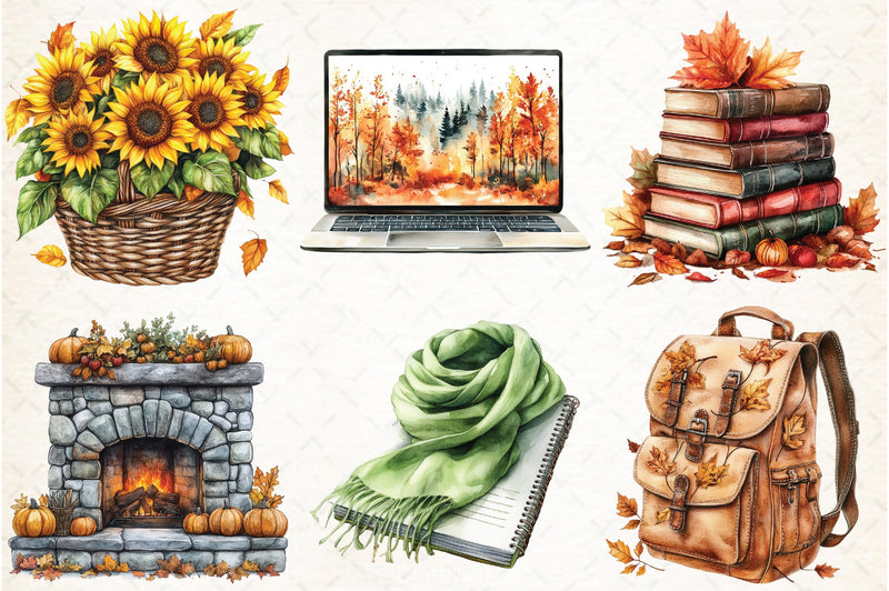 Autumn Clipart Bundle 12 - CraftNest - Digital Crafting and Art