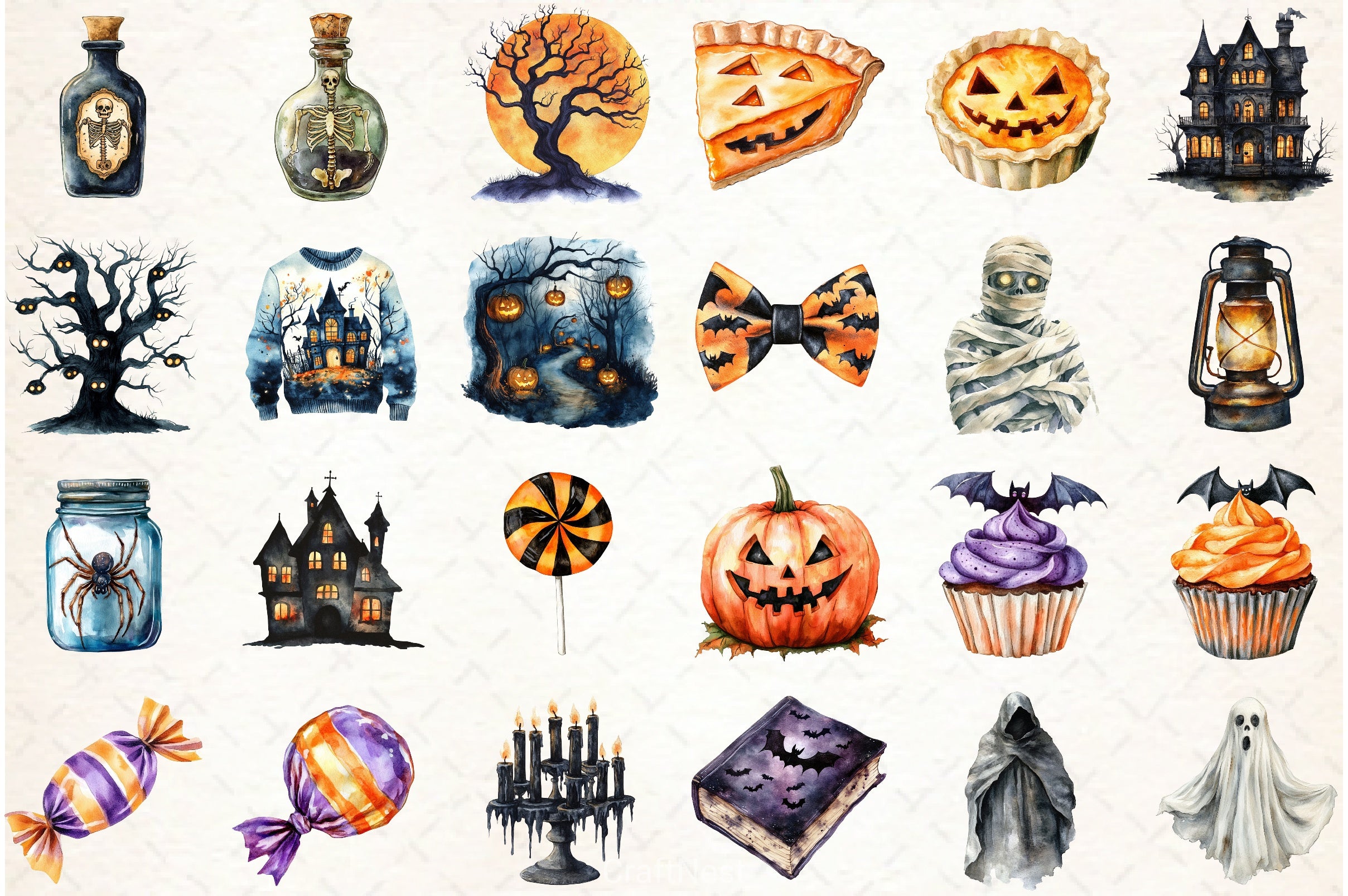 Classic Halloween Clipart Bundle - CraftNest - Digital Crafting and Art