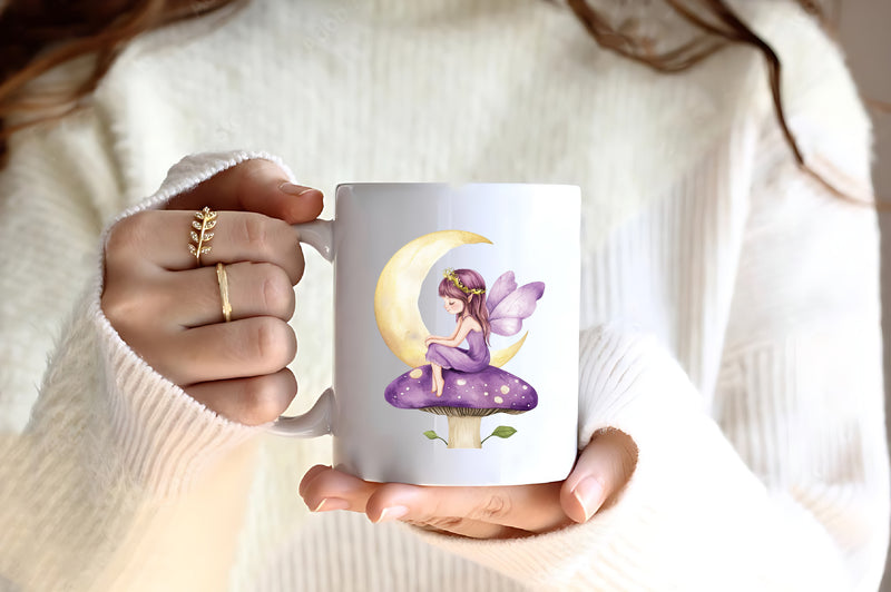 Magical Garden Purple Fairies Clipart Bundle 1 - CraftNest - Digital Crafting and Art