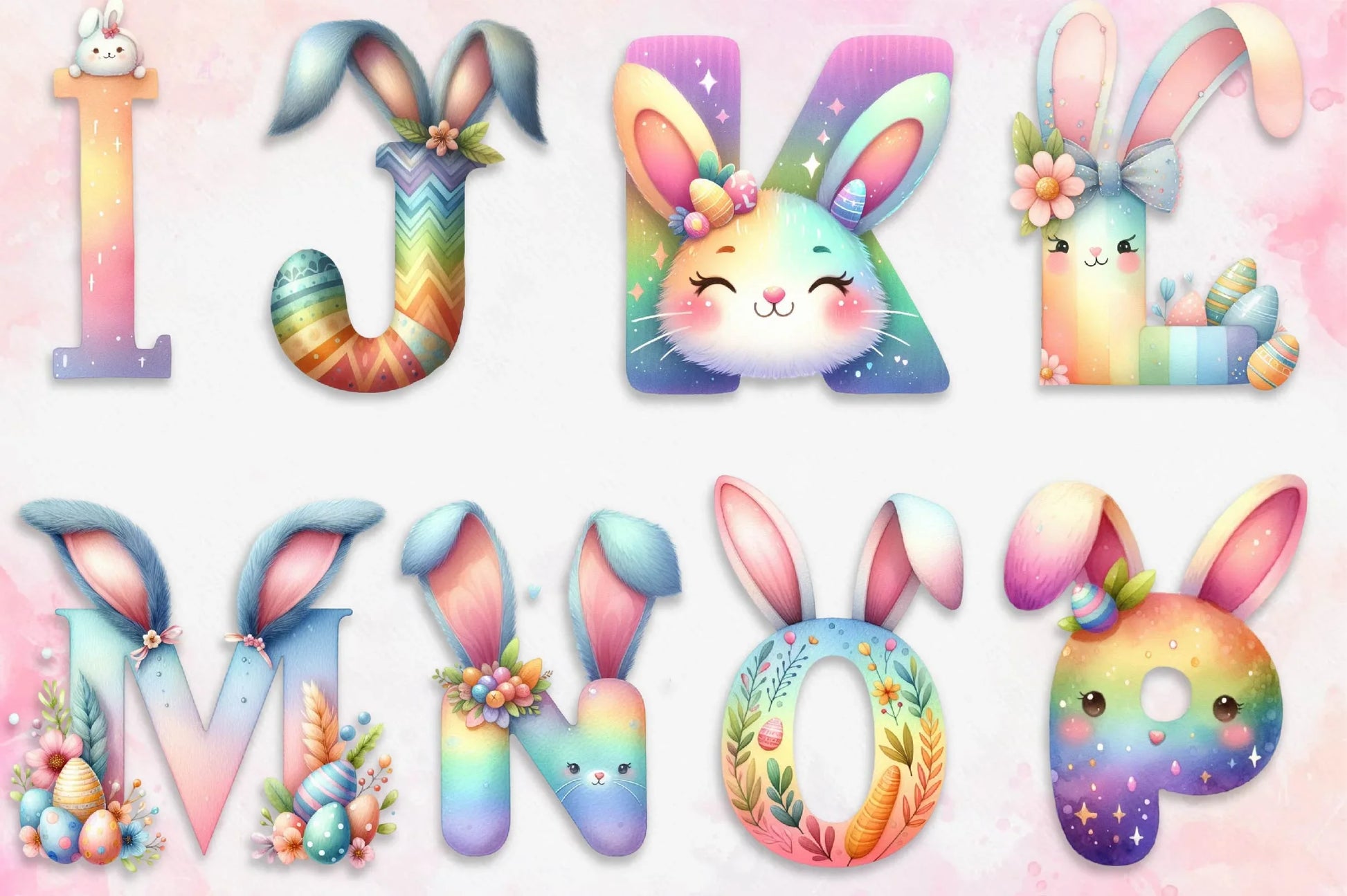 Easter Alphabet And Number Clipart Bundle - CraftNest - Digital Crafting and Art