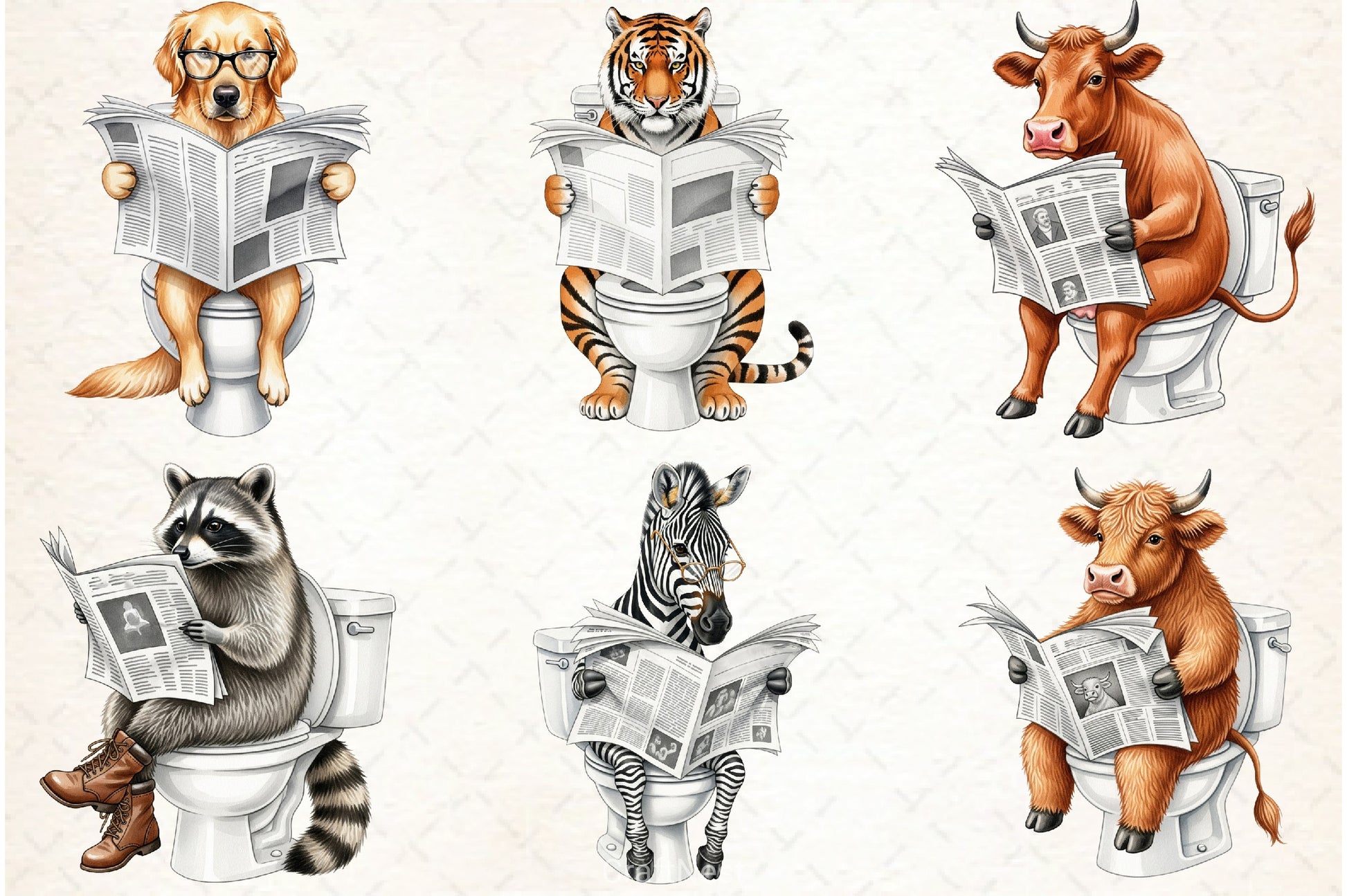 Quirky Animals Clipart Bundle - CraftNest - Digital Crafting and Art