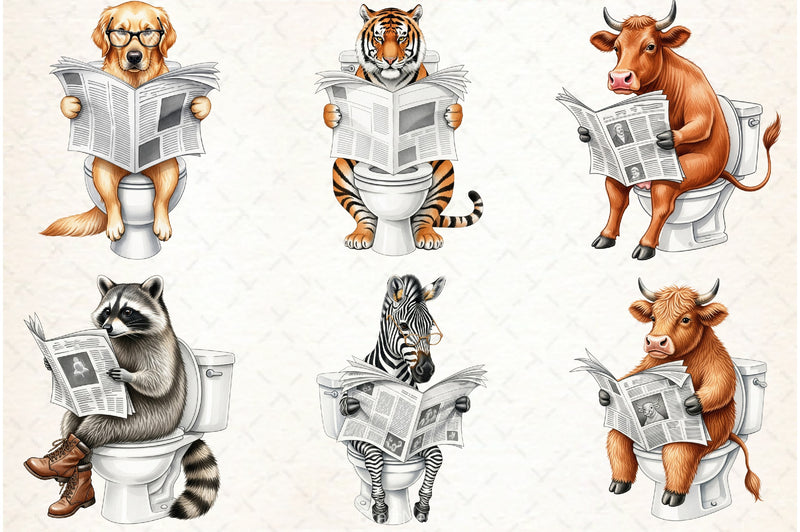 Quirky Animals Clipart Bundle - CraftNest - Digital Crafting and Art