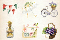Antique Italian Summer Clipart Bundle 2 - CraftNest - Digital Crafting and Art