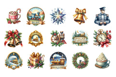 Polar Express Digital Download: Funny Christmas Clip Art & North Pole Magic Bundle - CraftNest - Digital Crafting and Art