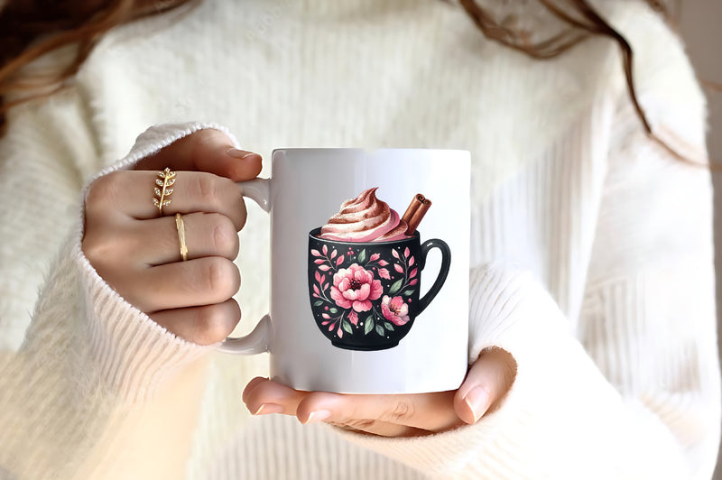 Pink And Black Autumn Clipart Bundle - CraftNest - Digital Crafting and Art