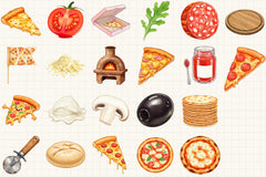 Pizza Clipart Bundle 1 - CraftNest - Digital Crafting and Art