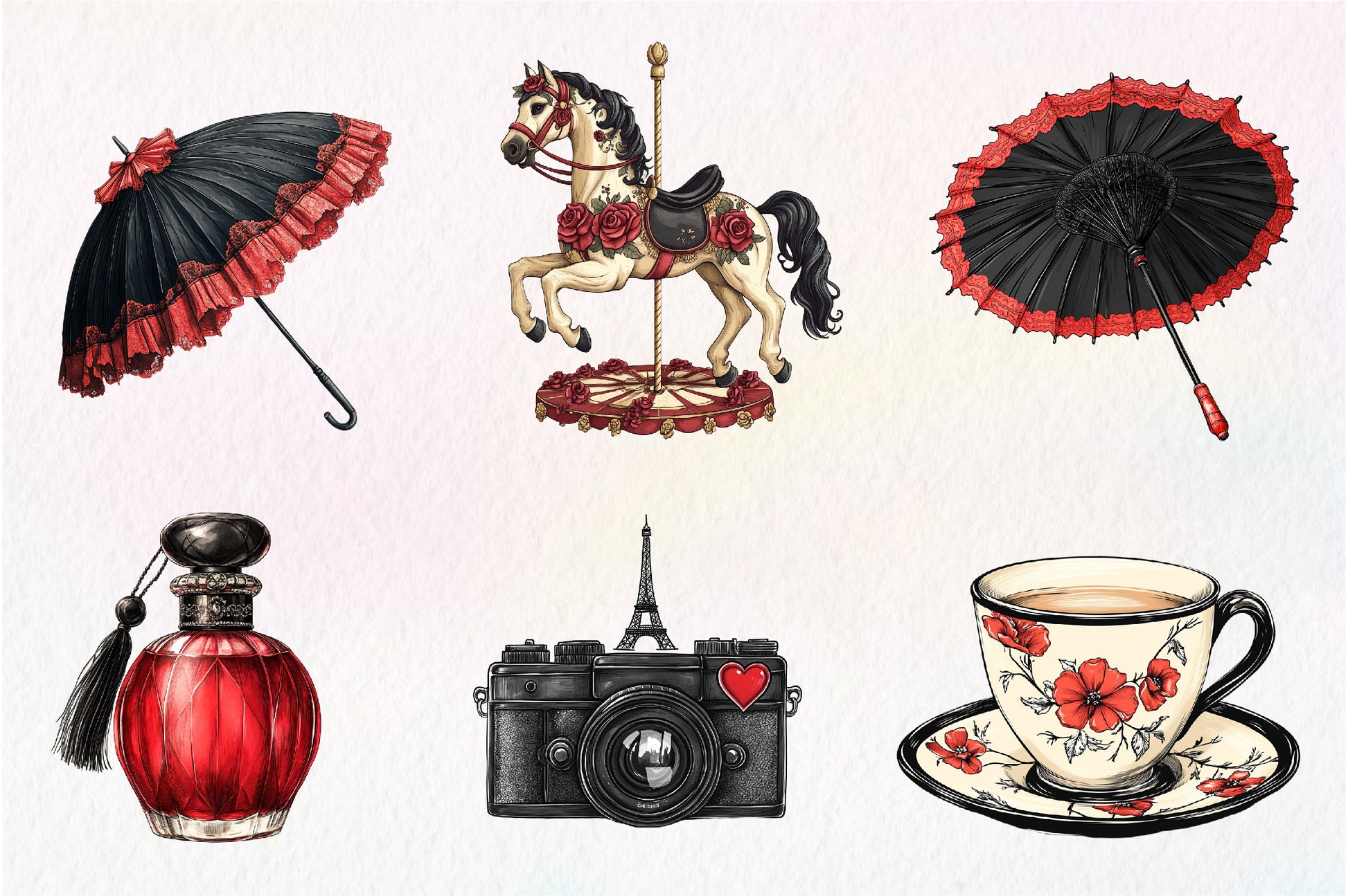 Parisian Summer Clipart Bundle 1 - CraftNest - Digital Crafting and Art