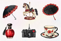 Parisian Summer Clipart Bundle 1 - CraftNest - Digital Crafting and Art