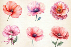 Spring Poppies Clipart Bundle - CraftNest - Digital Crafting and Art
