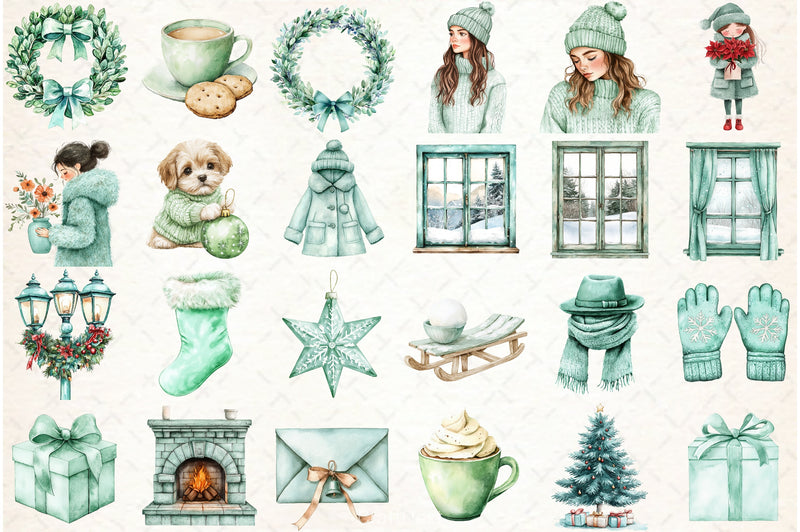 Christmas Wishes Clipart Bundle - CraftNest - Digital Crafting and Art