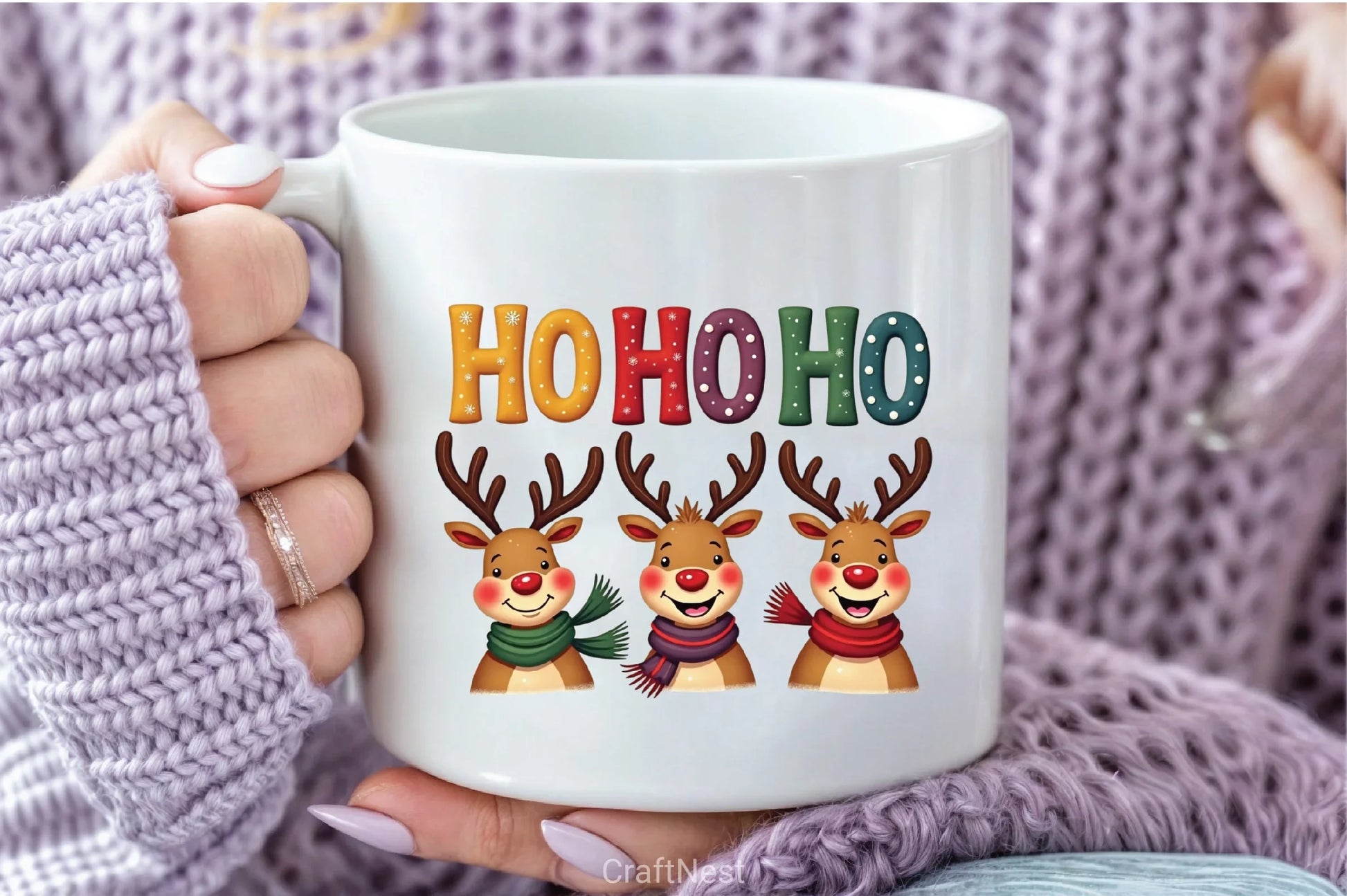 Ho Deer Reindeer Clipart Bundle - CraftNest - Digital Crafting and Art