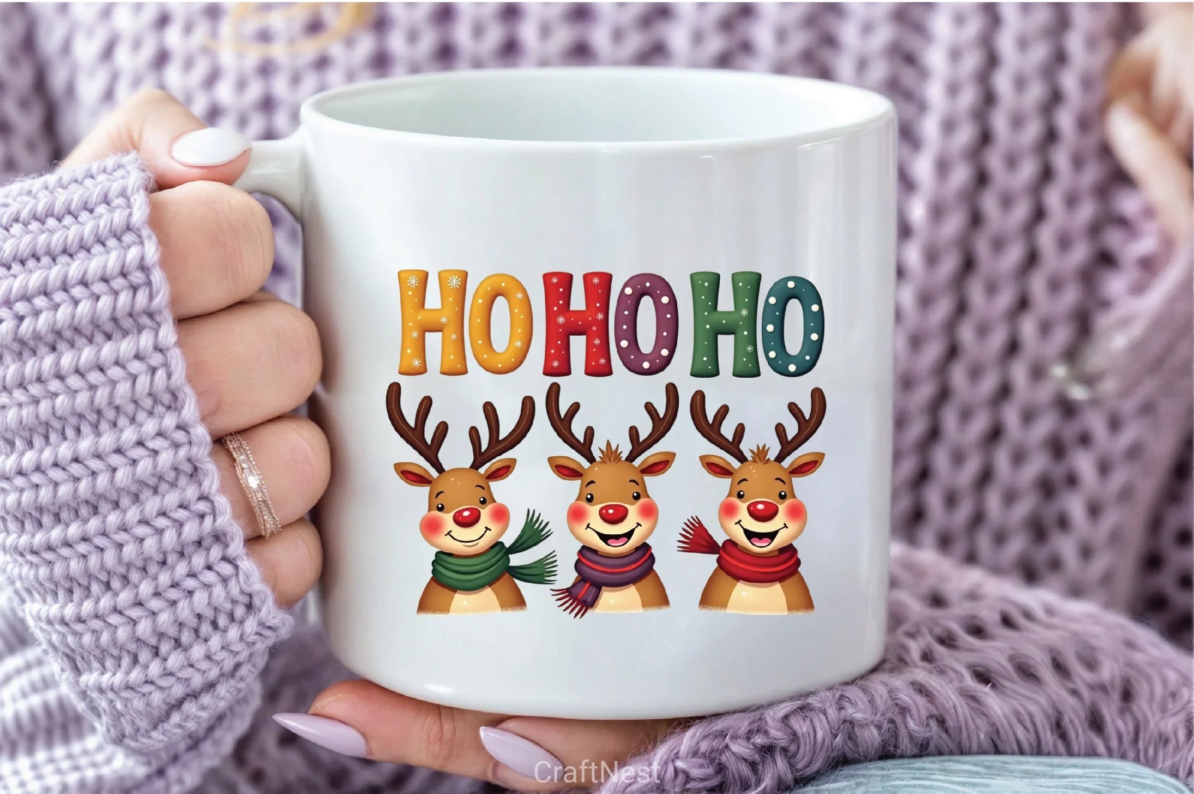 Ho Deer Reindeer Clipart Bundle - CraftNest - Digital Crafting and Art