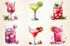 Summer Cocktail Clipart Bundle 2 - CraftNest - Digital Crafting and Art