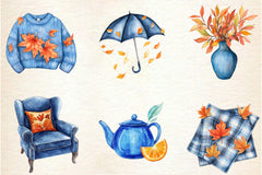 Cozy Autumn Clipart Bundle 3 - CraftNest - Digital Crafting and Art