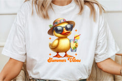 Summer Vibes Funny Duck Clipart Bundle - CraftNest - Digital Crafting and Art