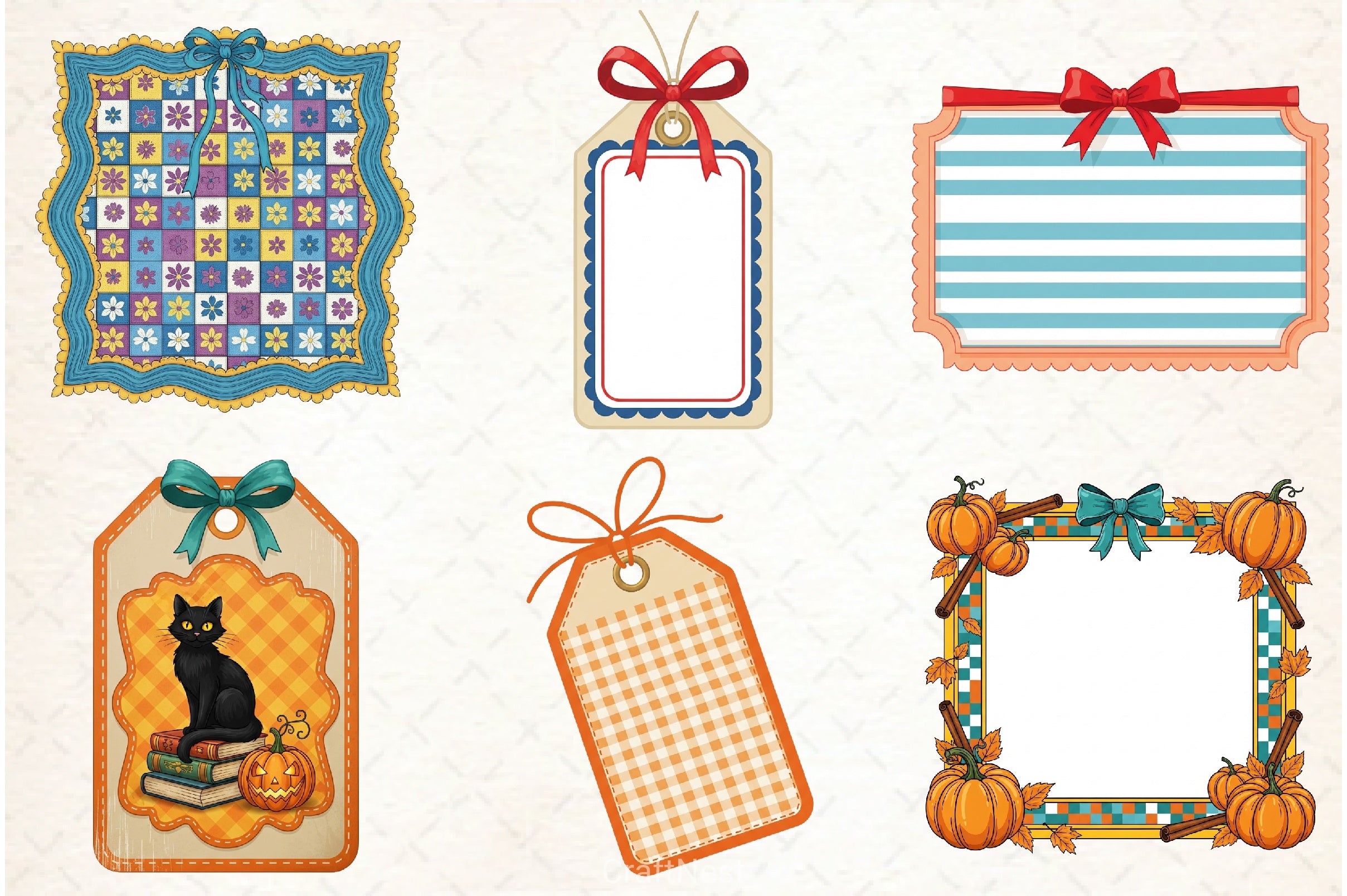Coquette Border Frame Clipart Bundle - CraftNest - Digital Crafting and Art