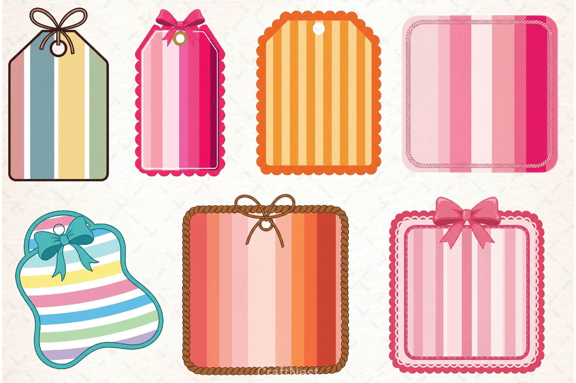 Border Frame Coquette Clipart Bundle 4 - CraftNest - Digital Crafting and Art