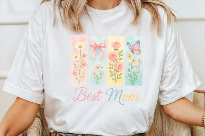 Brushstroke Best Mom Clipart Bundle - CraftNest - Digital Crafting and Art