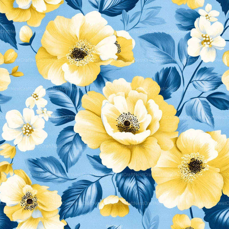 Floral Pattern Background Clipart Bundle 3 - CraftNest - Digital Crafting and Art