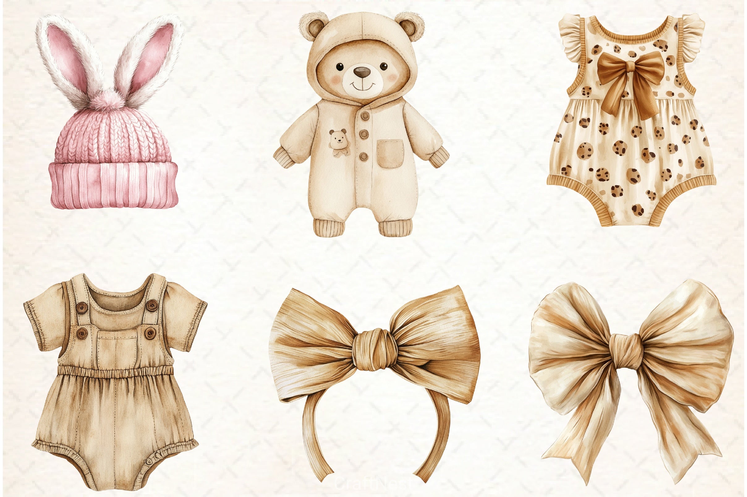 Baby Clothes Clipart Bundle - CraftNest - Digital Crafting and Art