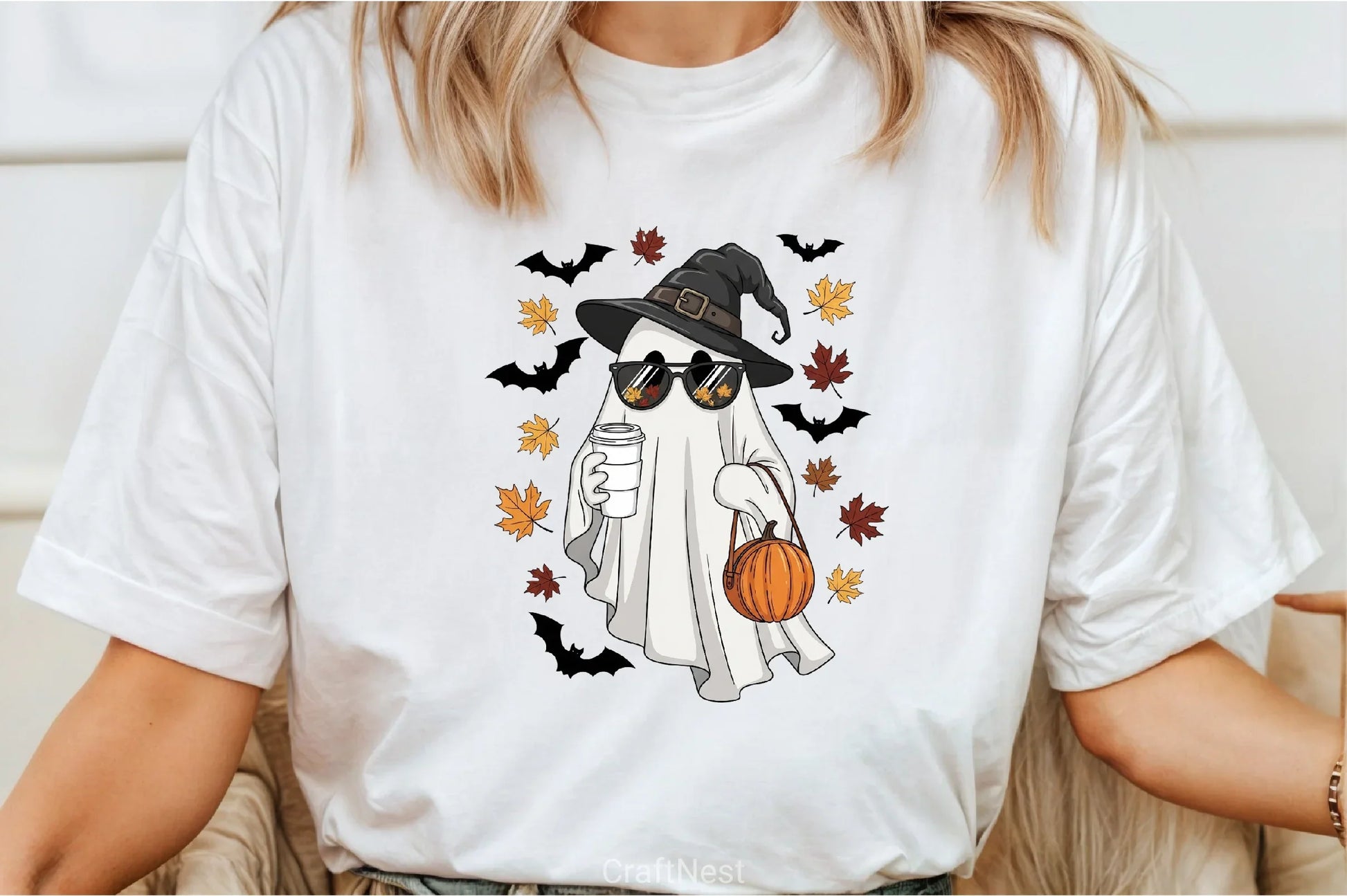 Cute Halloween Ghost Clipart Bundle 5 - CraftNest - Digital Crafting and Art