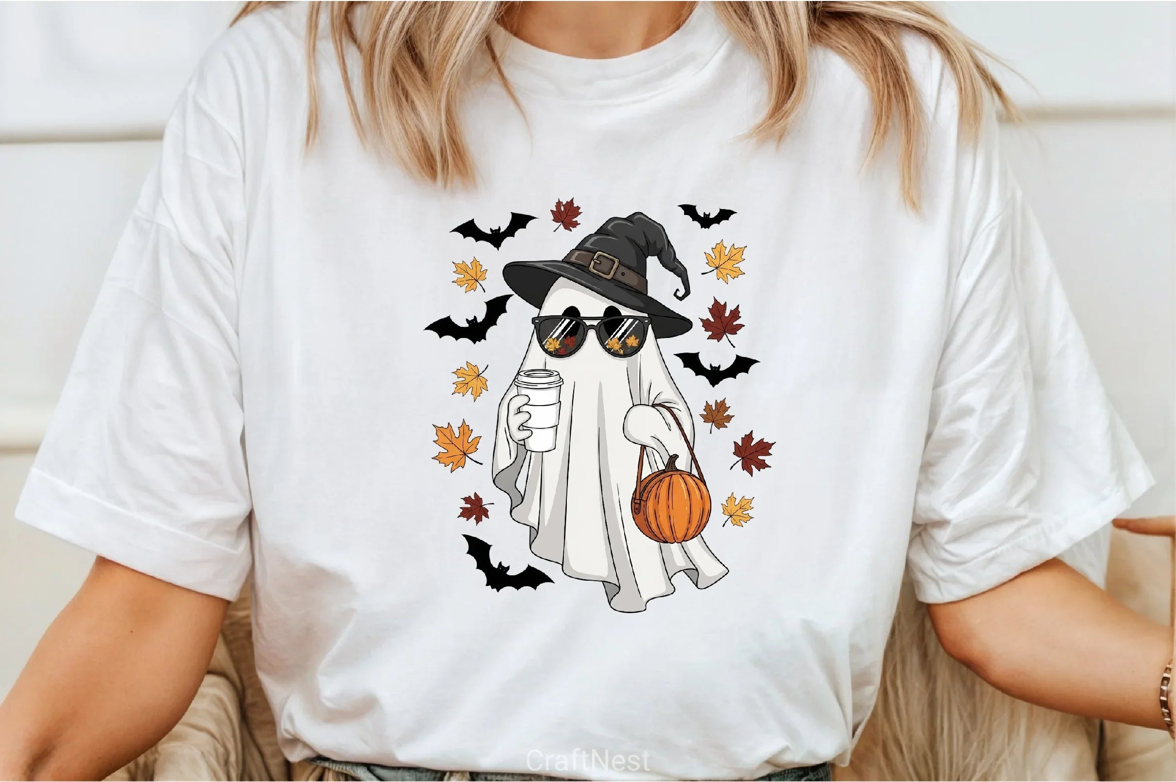 Cute Halloween Ghost Clipart Bundle 5 - CraftNest - Digital Crafting and Art