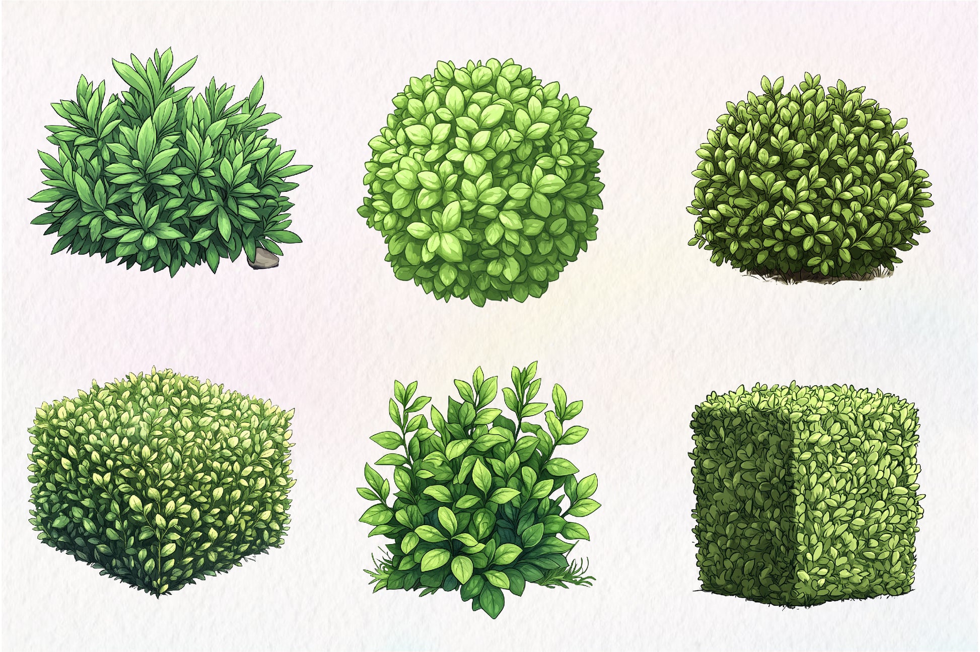 Bushes Clipart Bundle - CraftNest - Digital Crafting and Art