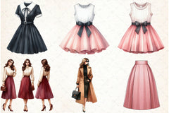 Fashion Classy Woman Clipart Bundle - CraftNest - Digital Crafting and Art