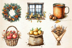Rustic Autumn Clipart Bundle - CraftNest - Digital Crafting and Art