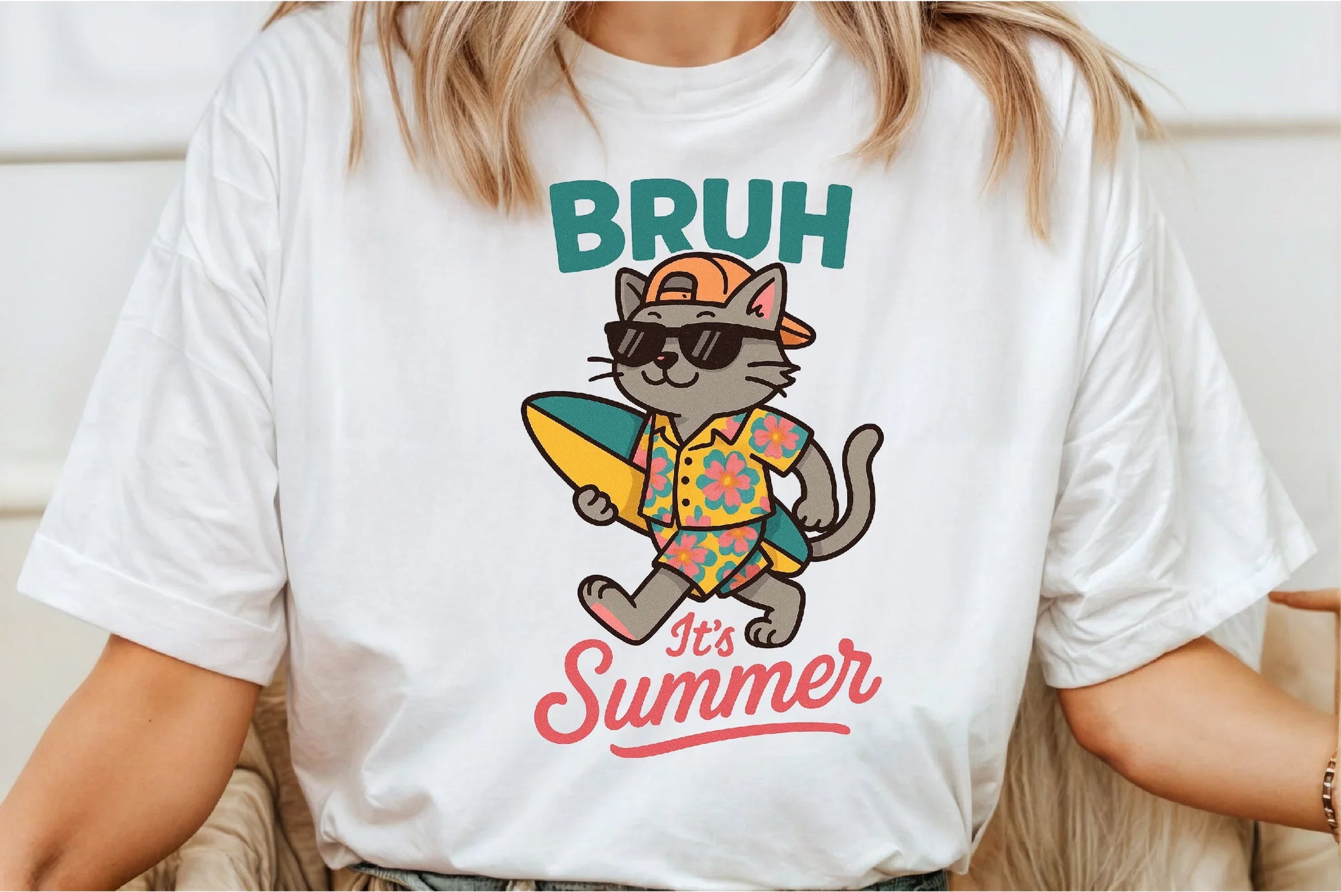 Summer Funny Cat Clipart Bundle - CraftNest - Digital Crafting and Art