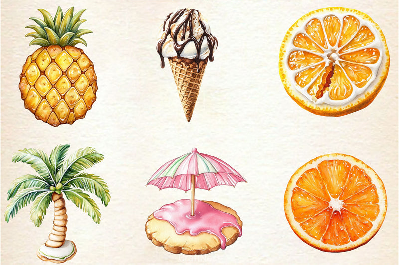 Summer Cookies Clipart Bundle 2 - CraftNest - Digital Crafting and Art