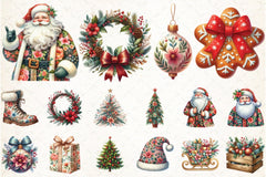 Festive Christmas Clipart Bundle 16 - CraftNest - Digital Crafting and Art