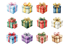 Christmas Presents Clip Art Bundle - CraftNest - Digital Crafting and Art