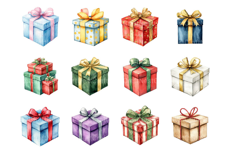 Christmas Presents Clip Art Bundle - CraftNest - Digital Crafting and Art
